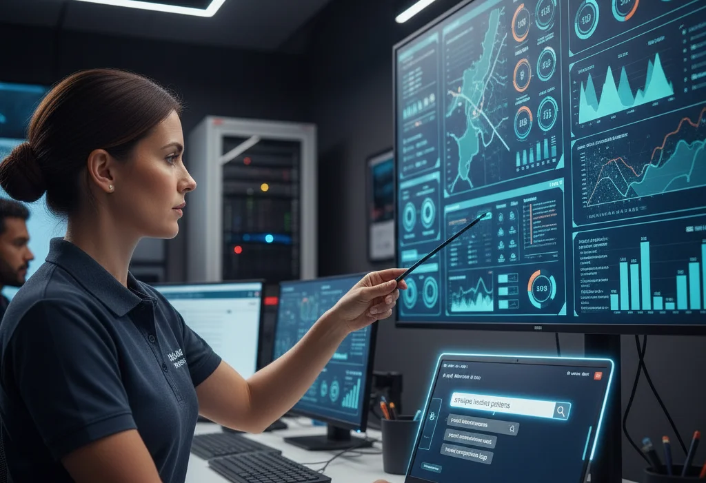 Safety professional with tablet